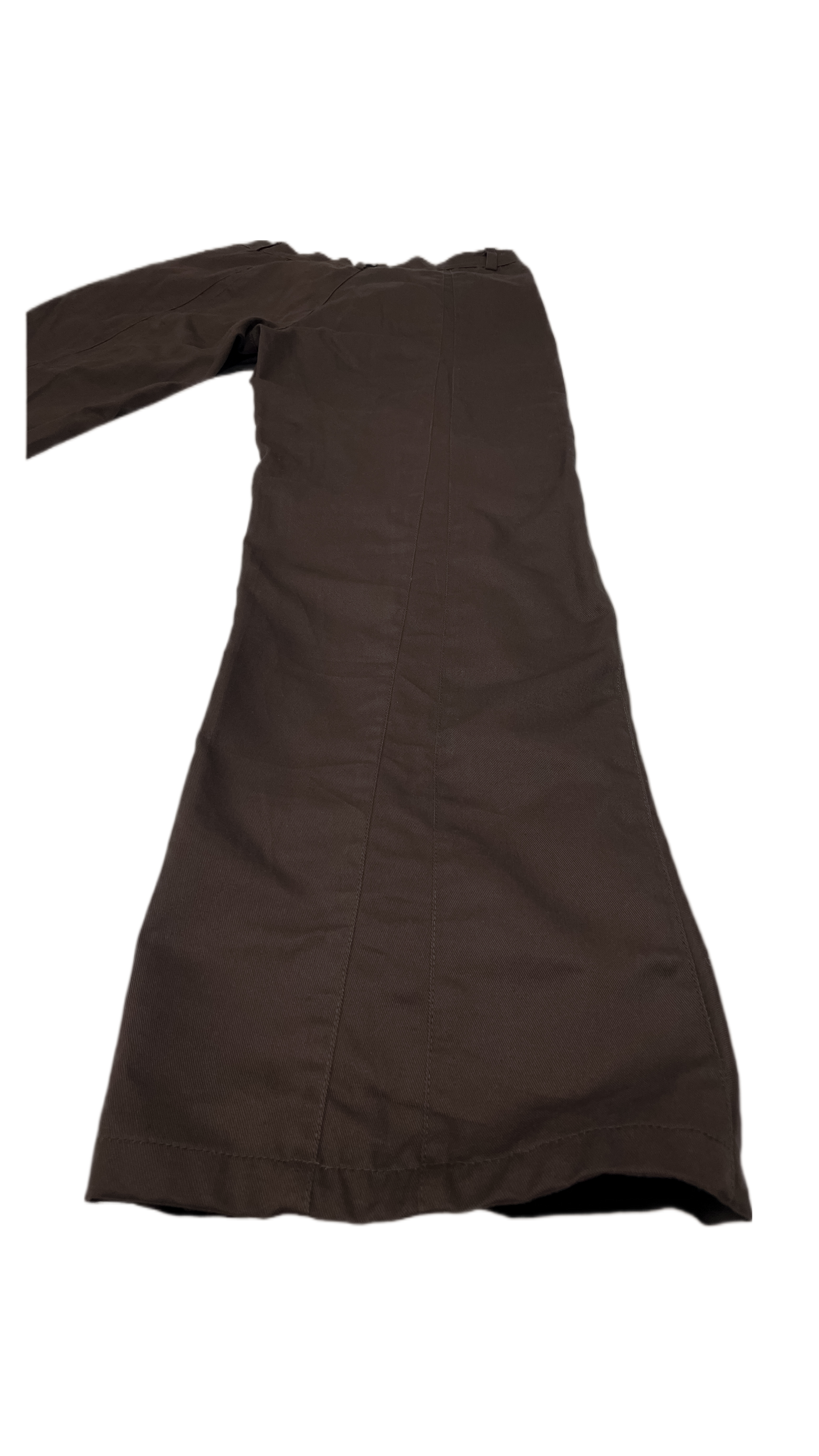 Exposed seam pants in dark brown - STOCKHOLM