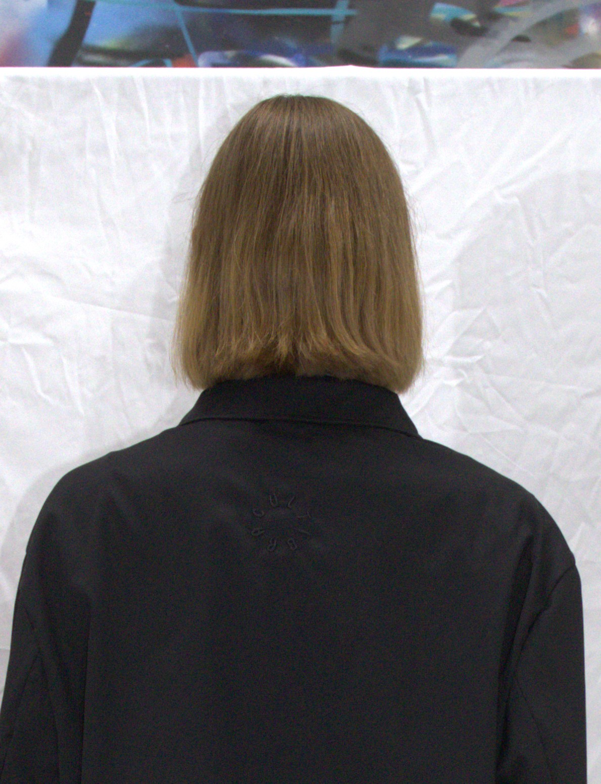Boxy harrington jacket in black - TARAS