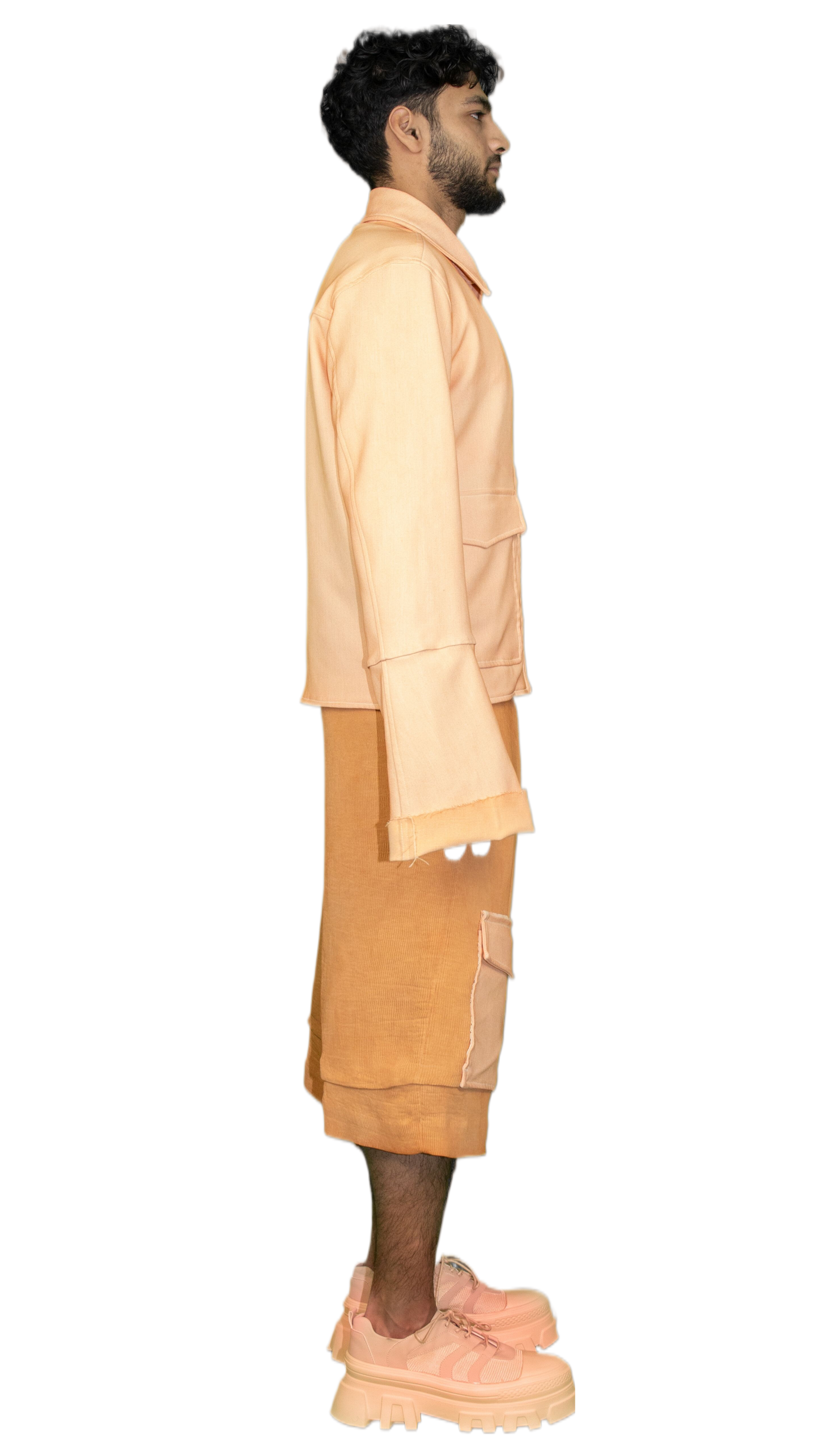 Wide utility capri pants in copper/orange - IJMUIDEN