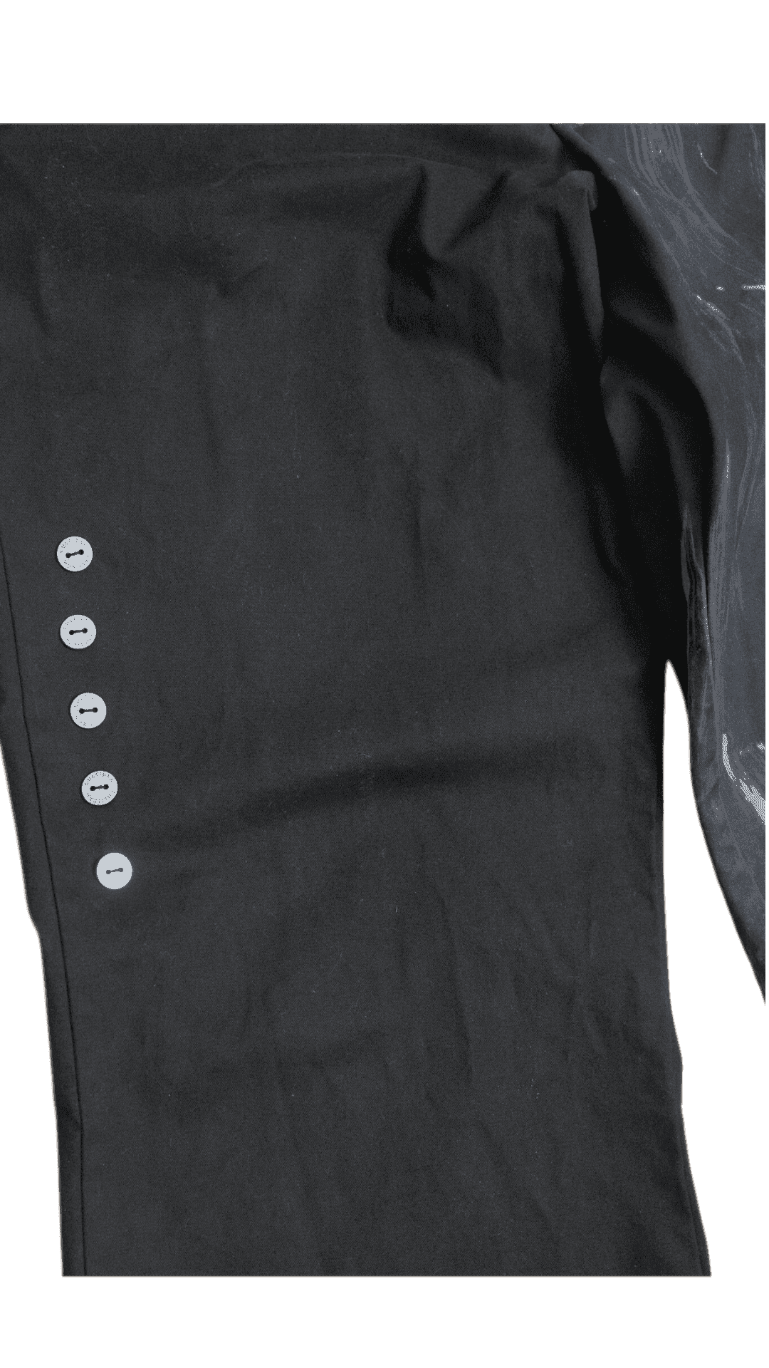 Acid washed flare trousers in black - FRANKFURT