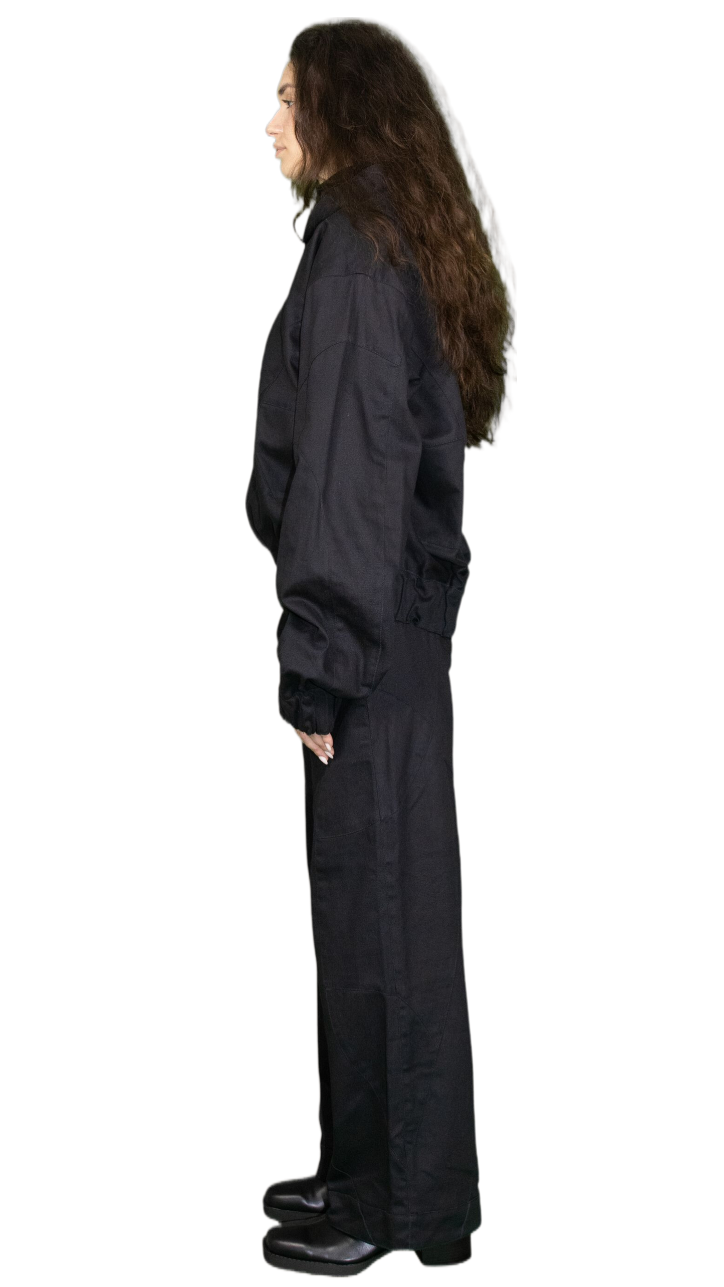 Cropped hoodie Jacket in black - HESSE