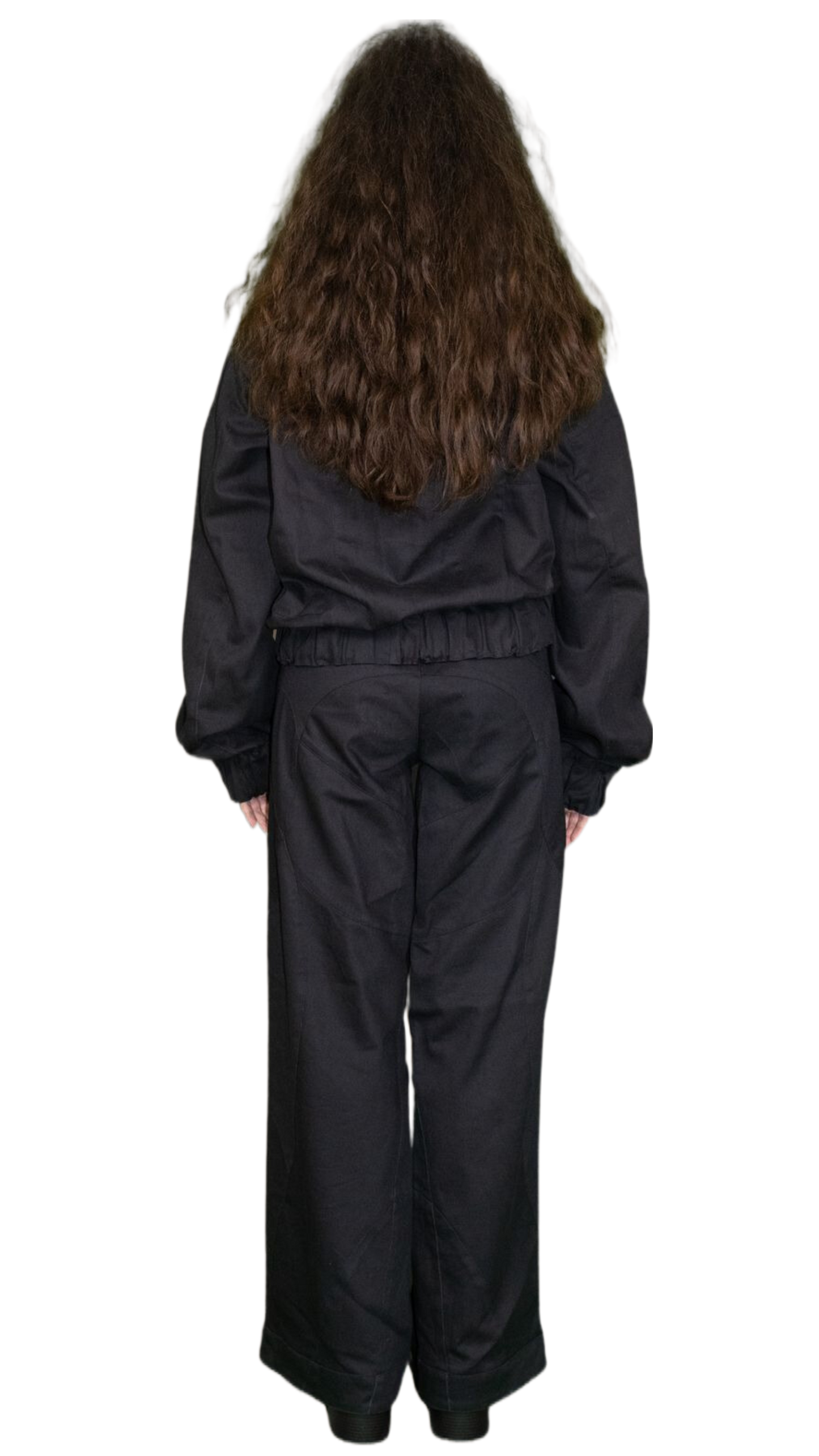Cropped hoodie Jacket in black - HESSE