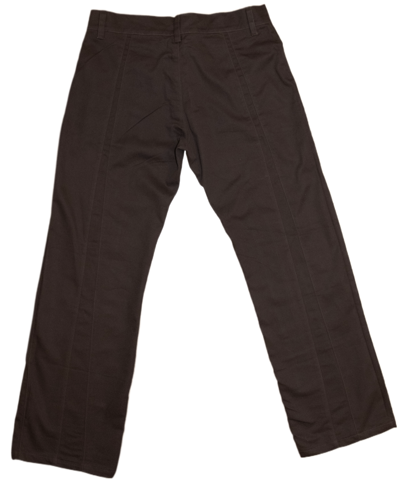 Exposed seam pants in dark brown - STOCKHOLM