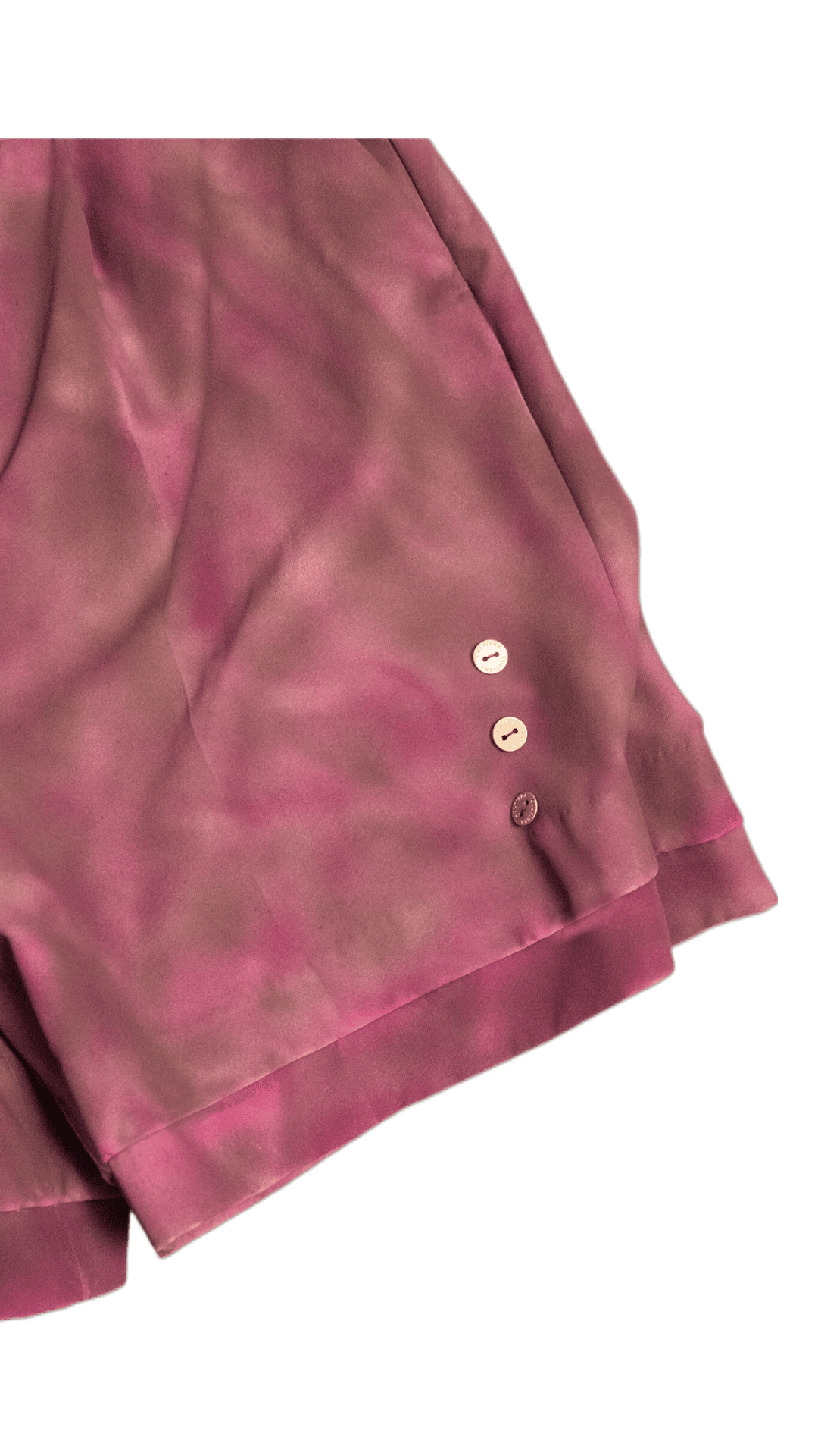 Sprayed print pleated shorts in lilac/brown - VALENSOLE