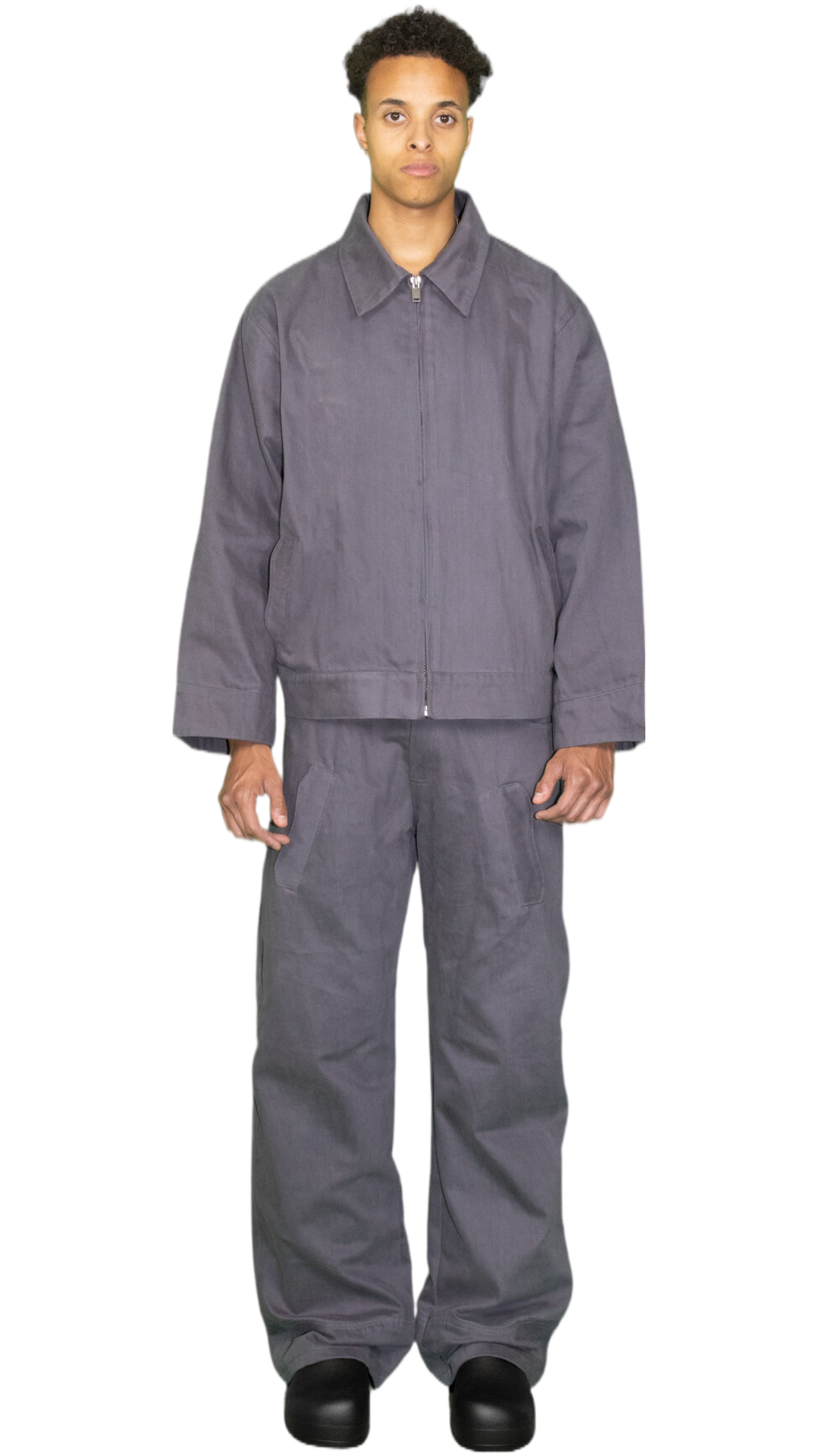 Straight denim pants in grey - SOITO