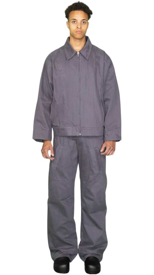 Straight denim pants in grey - SOITO