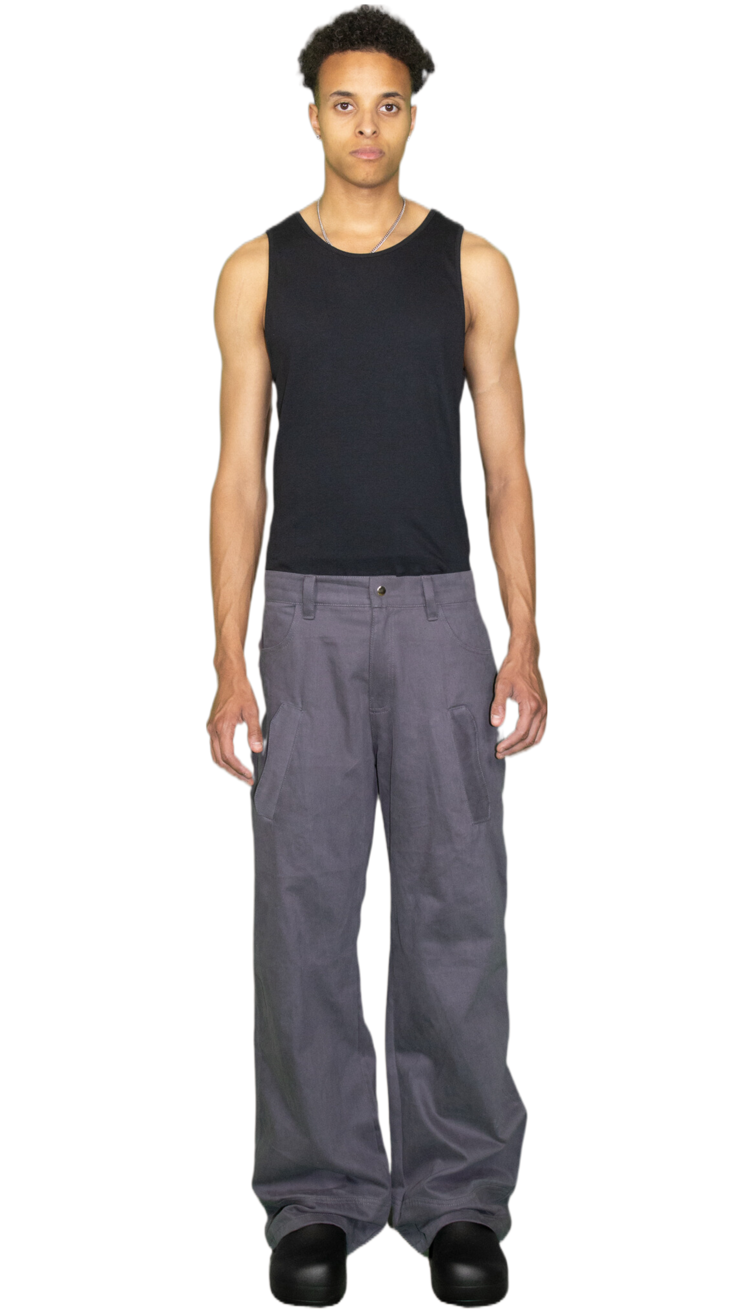 Straight denim pants in grey - SOITO
