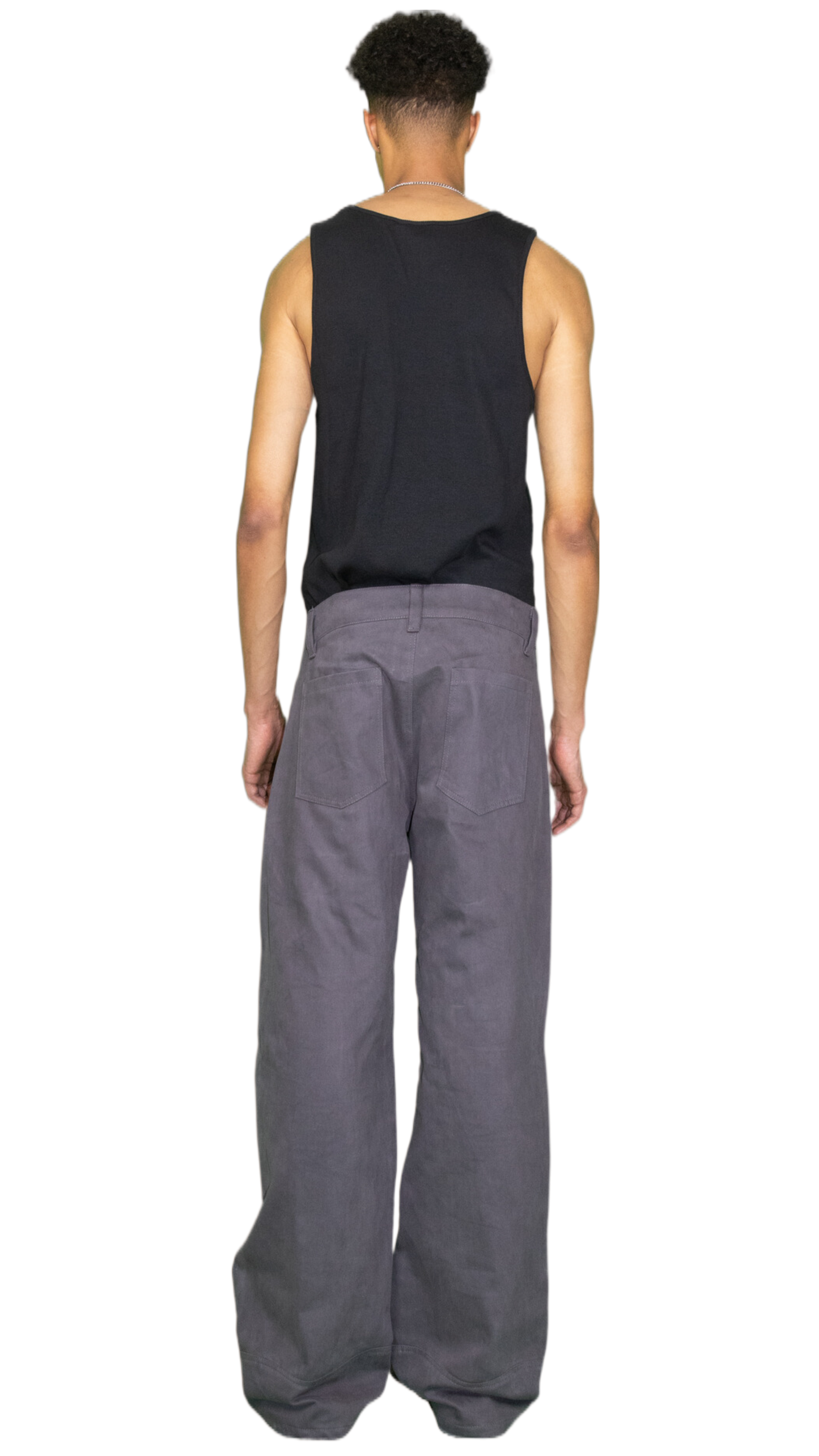 Straight denim pants in grey - SOITO