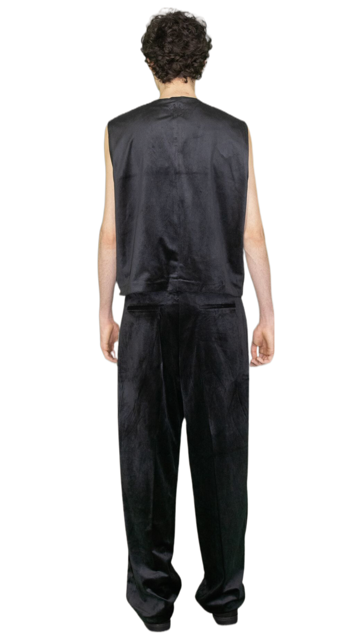 Vegan suede pants in black - CUSCO