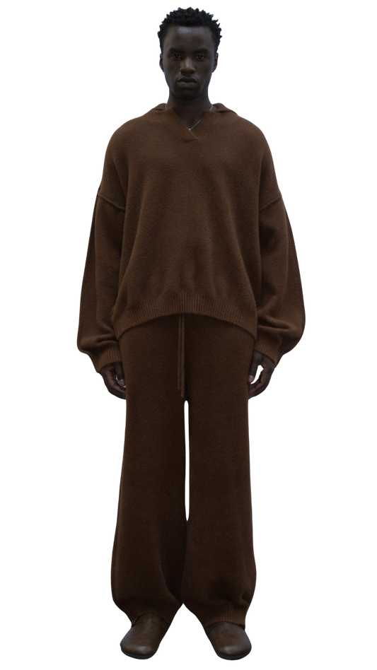 Mohair pants in brown - ALTAI