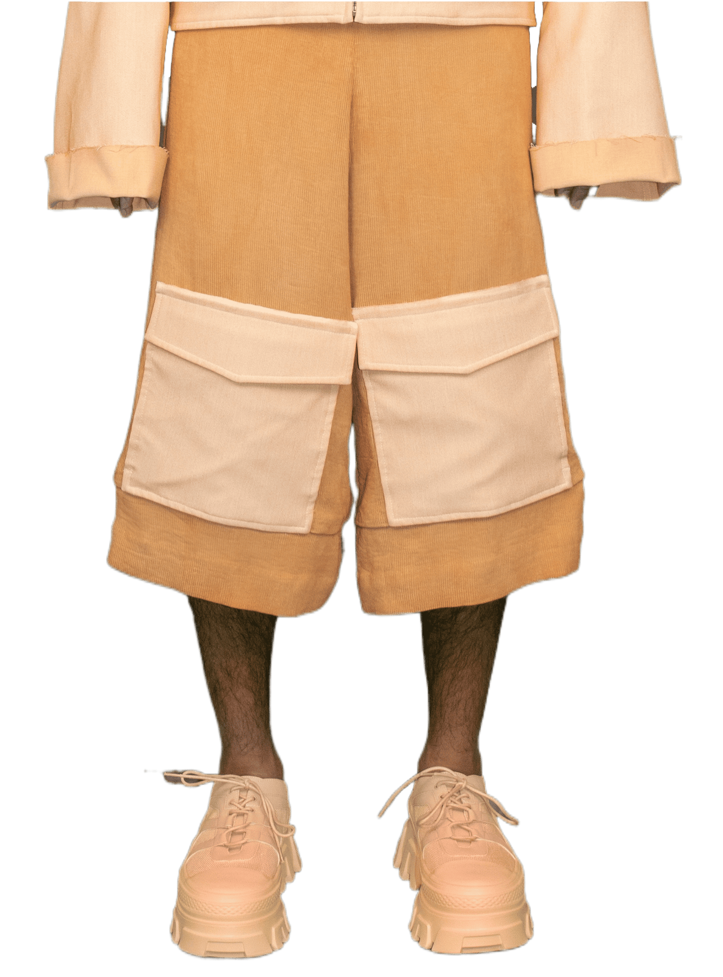 Wide utility capri pants in copper/orange - IJMUIDEN