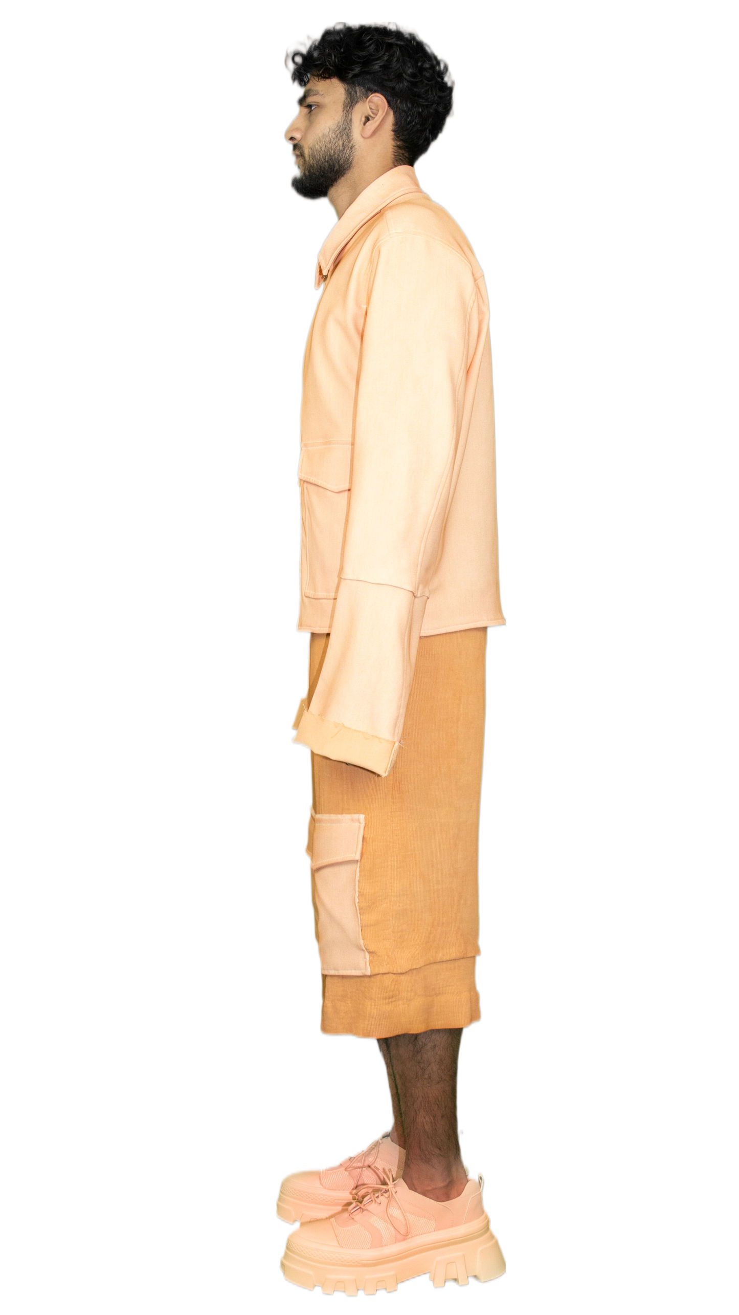 Wide utility capri pants in copper/orange - IJMUIDEN
